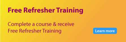 Free refresher training for every course you complete.
