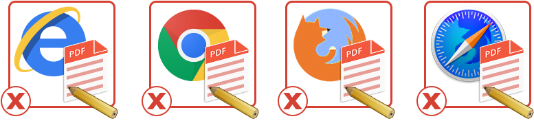 do not edit the pdf form in browser